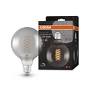 Miniatură Bec LED Ledvance (Osram)  Vintage 1906 Globe 125 30 Filament DIM 7,8 W 818 Smoke E27, 360 lm, 1800 K, 320°, dimabil - imaginea 3
