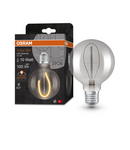 Miniatură Bec LED Ledvance (Osram)  Vintage 1906 Globe 95 10 Filament 3,4 W 818 Smoke E27, 100 lm, 1800 K, 320° - imaginea 3