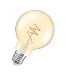 Miniatură Bec LED Ledvance (Osram)  Vintage 1906 Globe 80 40 Spiral Filament DIM 4,9 W 922 Gold E27, 470 lm, 2200 K, 300°, auriu, dimabil - imaginea 3