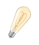 Miniatură Bec LED Ledvance (Osram)  Vintage 1906 Edison 60 Heart Filament DIM 8 W 922 Gold E27, 806 lm, 2200 K, 300°, auriu, dimabil - imaginea 3