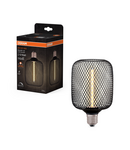 Miniatură Corp de iluminat LED decorativ Ledvance (Osram)  1906 DECOR LED STRAW FILAMENT SQUARE 100 BLACK DIM 3,5 W 818 E27, 110 lm, 1800 K, IP20, 320°, negru, dimabil - imaginea 3