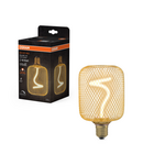 Miniatură Corp de iluminat LED decorativ Ledvance (Osram)  1906 DECOR LED SPIRAL FILAMENT SQUARE 100 18 GOLD DIM 3,5 W 818 E27, 170 lm, 1800 K, IP20, 320°, auriu, dimabil - imaginea 3
