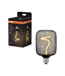 Miniatură Corp de iluminat LED decorativ Ledvance (Osram)  1906 DECOR LED SPIRAL FILAMENT SQUARE 100 BLACK DIM 3,5 W 818 E27, 130 lm, 1800 K, IP20, 320°, negru, dimabil - imaginea 3