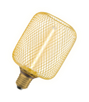Corp de iluminat LED decorativ Ledvance (Osram)  1906 DECOR LED STRAW FILAMENT SQUARE 100 16 GOLD DIM 3,5 W 818 E27, 150 lm, 1800 K, IP20, 320°, auriu, dimabil LEDVANCE
