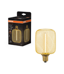 Miniatură Corp de iluminat LED decorativ Ledvance (Osram)  1906 DECOR LED STRAW FILAMENT SQUARE 100 16 GOLD DIM 3,5 W 818 E27, 150 lm, 1800 K, IP20, 320°, auriu, dimabil - imaginea 3