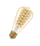 Bec LED Ledvance (Osram)  Vintage 1906 Edison 60 Filament DIM 8,8 W 824 Gold E27, 806 lm, 2400 K, 300°, auriu, dimabil LEDVANCE