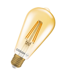 Bec LED Ledvance (Osram)  Vintage 1906 Edison 60 Filament DIM 7,2 W 824 Gold E27, 806 lm, 2400 K, 300°, auriu, dimabil LEDVANCE