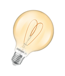 Bec LED Ledvance (Osram)  Vintage 1906 Globe 95 40 Heart Filament DIM 4,9 W 922 Gold E27, 470 lm, 2200 K, 300°, auriu, dimabil LEDVANCE