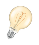 Bec LED Ledvance (Osram)  Vintage 1906 Globe 80 40 Heart Filament DIM 4,9 W 922 Gold E27, 470 lm, 2200 K, 300°, auriu, dimabil LEDVANCE