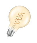 Miniatură Bec LED Ledvance (Osram)  Vintage 1906 Globe 80 60 Spiral Filament DIM 8 W 922 Gold E27, 806 lm, 2200 K, 300°, auriu, dimabil - imaginea 3