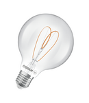 Bec LED Ledvance (Osram)  Vintage 1906 Globe 95 60 Heart Filament DIM 7,2 W 927 Clear E27, 806 lm, 2700 K, 300°, transparent, dimabil LEDVANCE