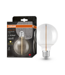 Miniatură Bec LED Ledvance (Osram)  Vintage 1906 Globe 95 16 Filament Magnetic 2,2 W 827 Clear E27, 150 lm, 2700 K, 320°, transparent - imaginea 3