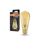 Miniatură Bec LED Ledvance (Osram)  Vintage 1906 Edison 22 Filament 2,5 W 824 Gold E27, 220 lm, 2400 K, 300°, auriu - imaginea 3