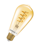 Bec LED Ledvance (Osram)  Vintage 1906 Edison 28 Filament 4 W 820 Gold E27, 300 lm, 2000 K, 300°, auriu LEDVANCE