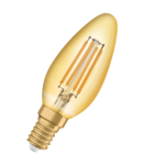 Bec LED Ledvance (Osram)  Vintage 1906 Classic B 35 Filament 4 W 824 Gold E14, 410 lm, 2400 K, 300°, auriu LEDVANCE