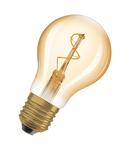 Miniatură Bec LED Ledvance (Osram)  Vintage 1906 Classic A Spiral Filament 1,8 W 822 Gold E27, 30 lm, 2200 K, 320°, auriu - imaginea 3