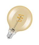 Bec LED Ledvance (Osram)  Vintage 1906 Globe 95 40 Spiral Filament DIM 4,9 W 922 Gold E27, 470 lm, 2200 K, 300°, auriu, dimabil LEDVANCE