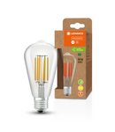 Miniatură Bec LED Ledvance (Osram)  LED Classic Edison 60 Filament Energy efficiency class A S 4 W 830 Clear E27, 840 lm, 3000 K, 320°, transparent - imaginea 3