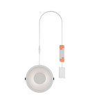 Miniatură Downlight LED LEDVANCE DL CMFT HE DA D250 P 36 W 840 U19 WT, 5200 lm, 4000 K, IP44, 60°, alb, dimabil - imaginea 3