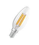 Bec LED Ledvance (Osram)  LED Superstar Plus Classic B 40 Filament Glow DIM 4 W 822-827 E14, 470 lm, 2700 K, 300°, dimabil LEDVANCE