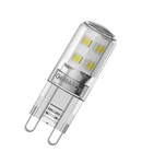 Bec LED capsulă Ledvance (Osram)  LED PIN 20 300° 1,9 W 827 Clear G9, 200 lm, 2700 K, transparent LEDVANCE