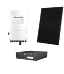 Pachet sistem fotovoltaic hibrid 5kW cu baterie stocare 9.6kWh si 12 panouri monocristaline 400W Solis
