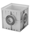 Camin de tragere si vizitare Gewiss DX59402 gama PZ, 200x200x200 mm, baza decupabila pentru suprainaltare, gri Gewiss