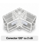 Conector L 120 grade   pentru lampa Led Hexagon Moon