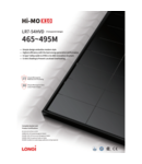 Panou fotovoltaic monocristalin 470W cu eficienta ridicata si design transparent Longi
