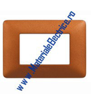 Placa ornament 3 module Teracota  Bticino  Matix