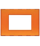 PLACA ORNAMENT 2 MODULE ORANGE GEL BTICINO