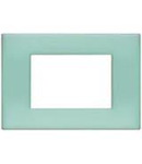 PLACA ORNAMENT 2 MODULE OPAL VERDE BTICINO