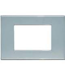 PLACA ORNAMENT 2 MODULE ALBASTRU PERLA BTICINO