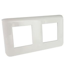 PLACA ORNAMENT PENTRU 2 X 2 MODULE ORIZONTALE, ALB, LEGRAND MOSAIC