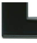Placa ornament 7 module  Vimar(Eikon)Glass black ice 