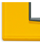Placa ornament 2 module  Vimar(Eikon) Glass yellow ice 