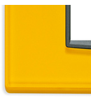 Placa ornament 3 module Vimar(Eikon) Glass yellow ice 