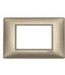 Placa ornament 4 module Vimar(Plana)metal metallized bronze 