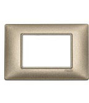Placa ornament 7 module Vimar(Plana)metal metallized bronze 