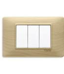 Placa ornament 3 module Vimar(Plana)wood maple 