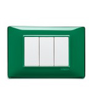 Placa ornament 2 module Vimar(Plana) Reflex emerald 