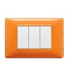 Placa ornament 7 module Vimar(Plana) Reflex orange 