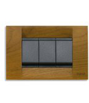 Placa ornament 2 module Vimar(Idea)wood teak