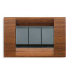 Placa ornament 6 module Vimar(Idea)wood mahogany