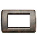 Placa ornament 2 module Rondo Vimar(Idea)metal walnut briar  
