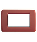 Placa ornament 3 module Rondo Vimar(Idea)Silk red 