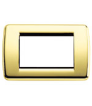 Placa ornament 2 module Rondo Vimar(Idea)metal polished gold