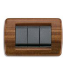 Placa ornament 4 module Rondo Vimar(Idea)wood mahogany 