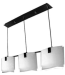 Lampa suspendata TOLDO 13, satin / alb