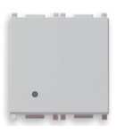 Intrerupator cap-scara Vimar(Plana) 2 module silver